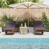 vidaXL Rocking Sun Loungers with Cushions 2 Pcs Solid Wood Acacia - 3 of 4