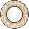 Olivia & May 28"X28" Metal Tribal Handmade Woven Room Wall Mirror Brown - 2 of 4