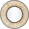 Metal Handmade Woven Wall Mirror Brown - The Novogratz: Nautical Coastal Decor, No Assembly, Round Shape, Spot Clean - image 2 of 4