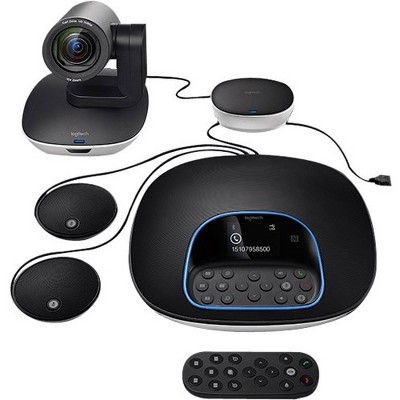 Logitech GROUP Video Conferencing System Plus Expansion Mics - 1920 x 1080 Video (Content) - 30 fps - USB