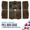 MEDca Magnetic Foldable Pill Box Case: 7 Day Weekly Medicine Organizer: Portable Compact Lightweight Container w/ Compartments, Dustproof, Air-Tight - 2 of 4