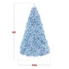 Best Choice Products Artificial Christmas Tree, Premium Unlit Pine Design, Dense Branches  w/Easy Assembly  - Baby Blue - 2 of 4