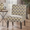Lycvki Pattern Fabric Upholstered Accent Chair with Wood Legs - 4 of 4
