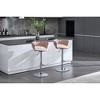 Velvet Bar Stools Set of 2 with Adjustable Height, 360¡ã Swivel, Chrome Footrest and Legs for Kitchen, Dining, or Bar - 2 of 4