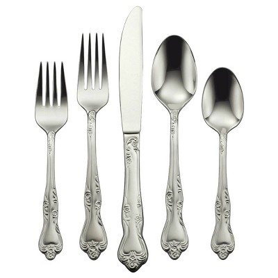 45pc Stainless Steel Azelea Everyday Silverware Set - Oneida