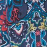 navy mirrored medallion