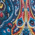 navy mirrored medallion