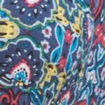 navy mirrored medallion