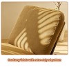 TiramisuBest Comfortable Glider Rocking Chair, High-Quality Upholstered Solid Wood Accent Chair for Bedroom, Living, Nursery, Orange - 4 of 4