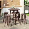 WestinTrends Malibu All Weather Hdpe Outdoor Patio Bar Height Dining Set (5-Piece) - 2 of 4