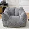 Lyngins Chenille Bean Bag Chairs for Kids and Adults,Comfy Lazy Chairs with Highly Resilient Foam for Living Room - 2 of 4
