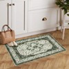 coucheta Multi-size Washable Area Rug, Vintage Floral Soft Low-Pile Durable Carpet with Non-Slip Backing, for Living Room, Bedroom, Dining Room - 4 of 4