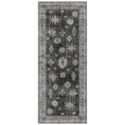 Abynow Vintage Floral Farmhouse Indoor Washable Area Rug