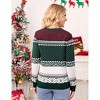 Coolmee Women Christmas Tree Reindeer Holiday Knit Sweater Pullover - 3 of 3