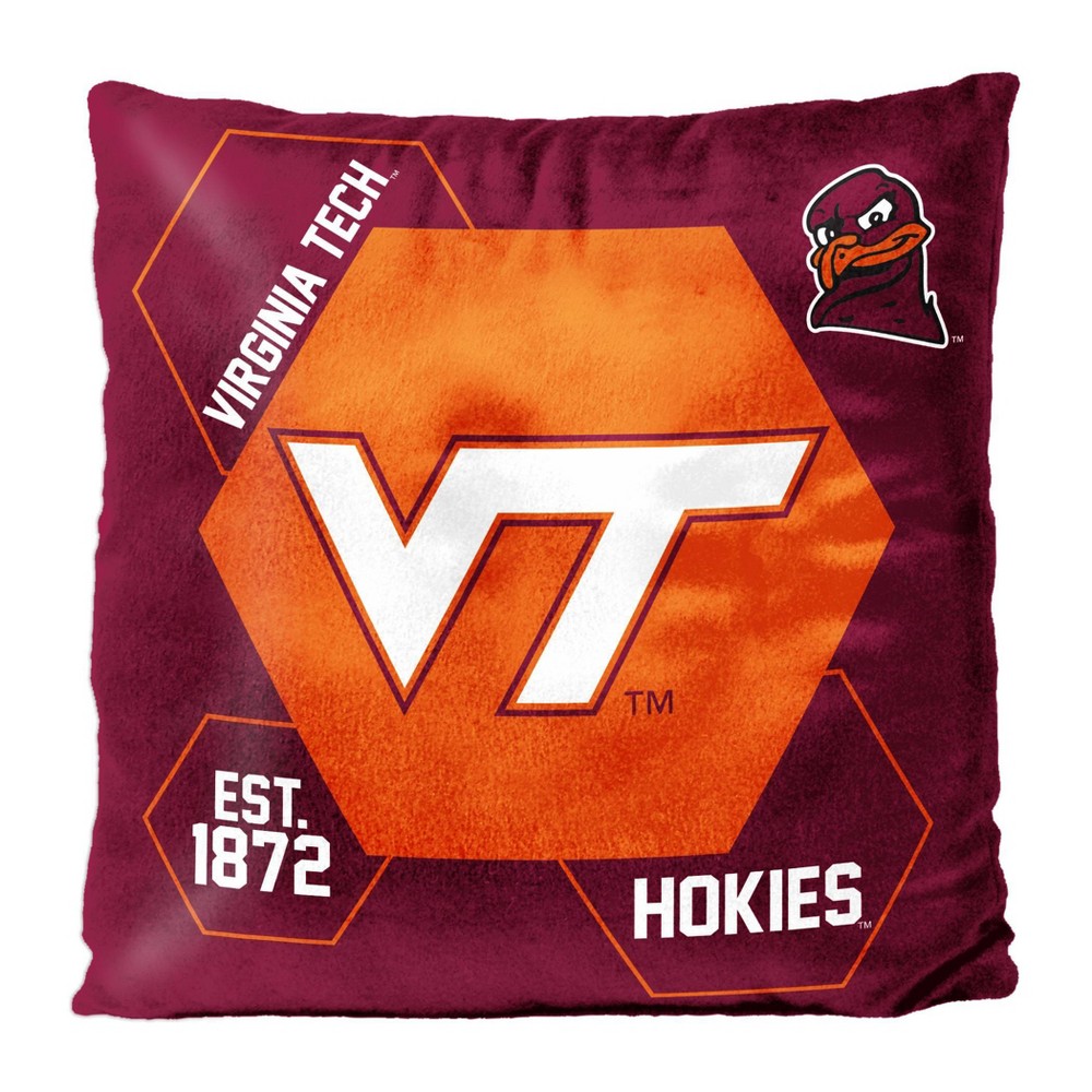 NCAA Virginia Tech Hokies Connector Velvet Reverse Pillow