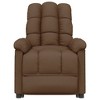 vidaXL Fabric Recliner Chair - Brown, Relaxation & Comfort with Sponge & PP Cotton Filling, Plywood & Iron Frame, Modern Design, Easy Assembly - 3 of 4