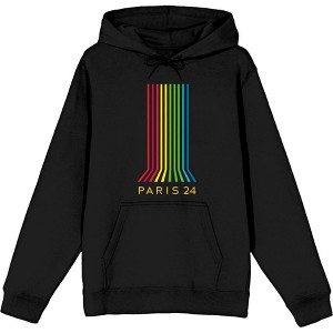 Colorful Lines Adult Long Sleeve Hoodie - 1 of 3