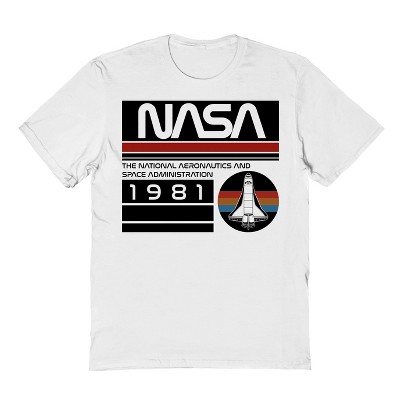NASA Men's 1981 Short Sleeve Graphic Cotton T-Shirt
