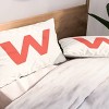 Deny Designs King April Lane Art Block Red Monogram W Microfiber Printed Pillow Sham - 2 of 3