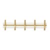Cheung's Orionis 5 Hook Modern Coat Rack Gold White - 2 of 4