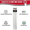 Red Cup Living Straws for Cold and Hot Drinks Plastic Smoothie Straws for 32 oz Cups Set of 4 - 4 of 4
