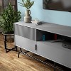 miBasics Meadowgrove Modern 3 Drawer TV Stand for TVs up to 65" with Cabinets Gray - 4 of 4