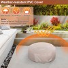 Costway 7PCS Patio Wicker Furniture Set Gas Fire Pit Sofa Side Table Cushioned - 4 of 4