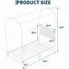 TackView Canopy Bed Frame with Upholstered Headboard,Arched Decorative Design,Kids Bed with Underbed Storage - 3 of 4