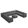 163.39" Modern Minimalist Corduroy U-Shape Modular Sectional Sofa, No Assembly Needed, 12-piece Free Combination Sofa - 3 of 4