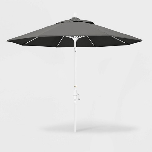 9 Sun Master Patio Umbrella Collar Tilt Crank Lift Sunbrella Charcoal California Umbrella Target