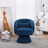 Swivel Accent Chair Armchair, Round Barrel Chair in Fabric for Living Room Bedroom - 3 of 4