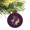 Tarleton State University Primary Logo Mini Small Tiny Wood Christmas Tree Holiday Ornament - 3 of 4