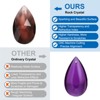 Unique Bargains Crystal Pendants Teardrop Beads for DIY Lamp Arts Crafts Decoration 6 Pcs - 3 of 4