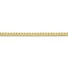 Black Bow Jewelry 2.9mm 10k Yellow Gold Flat Beveled Curb Chain Bracelet - 2 of 4