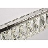Elegant Lighting Monroe Integrated LED chip light Chrome Chandelier Clear Royal Cut Crystal - 4 of 4