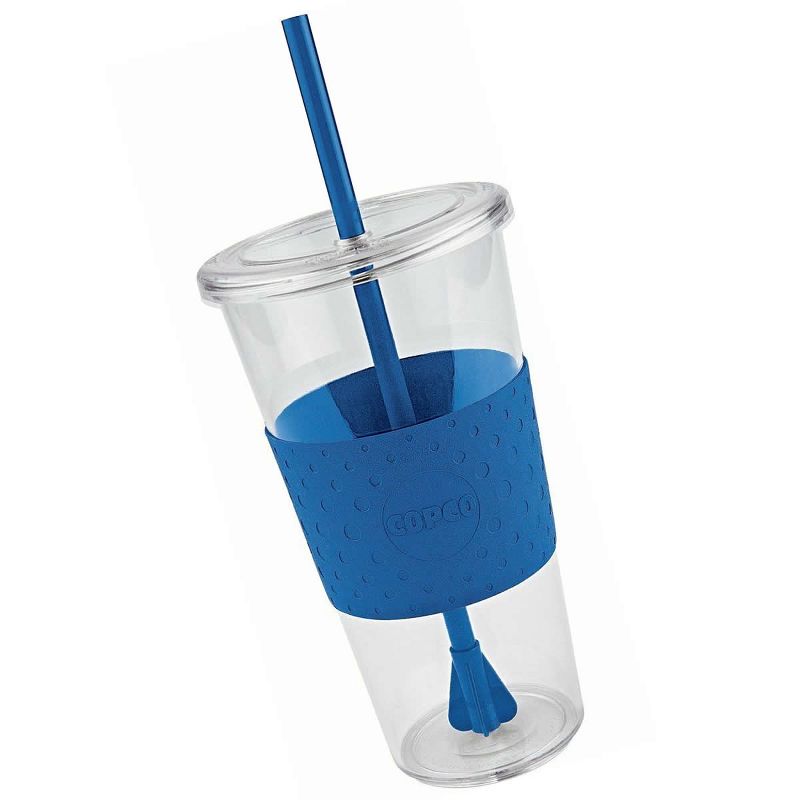 Copco Sierra 2-Pack 24 Ounce Iced Beverage Tumbler Cup with Straw & Spill Resistant Lid, BPA Free, 3 of 4