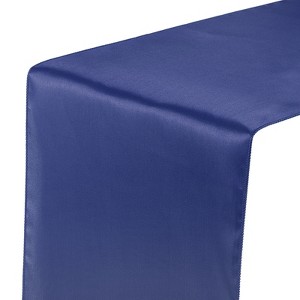 Unique Bargains Wedding Banquet Satin Smooth Soft Shiny Table Runner 12 x 108 Inch 10 Pcs - 1 of 4