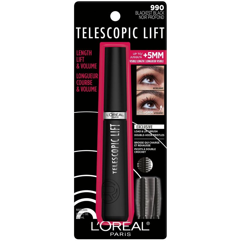 L'Oreal Paris Telescopic Lift Volumizing Mascara 36HR Wear - 0.33 fl oz, 6 of 14