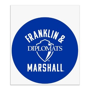 Franklin  Marshall College Diplomats Logo Automotive Car Window Locker Circle Bumper Sticker - 1 of 4