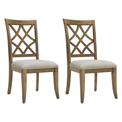 Wooden Frame Upholstered Dining Chairs Set of 2,Dining Chairs Wood-Cuddlewood