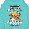 Girls' - Instant Message - Fluffy Cows Graphic Sleeveless Aline Dress - 2 of 4