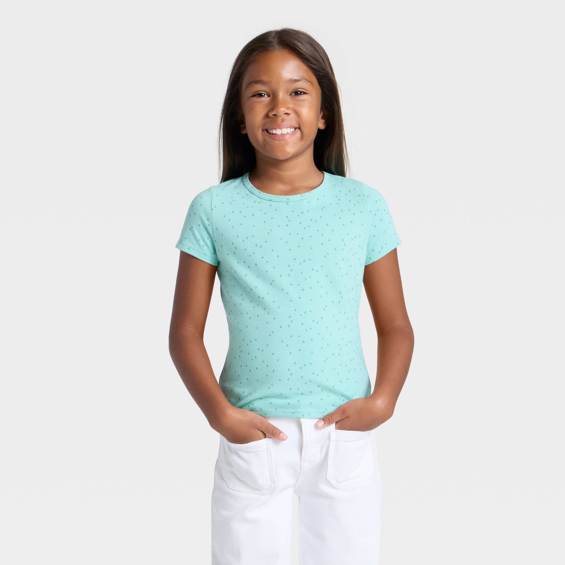 Girls' Short Sleeve Fitted T-Shirt - Cat & Jack™