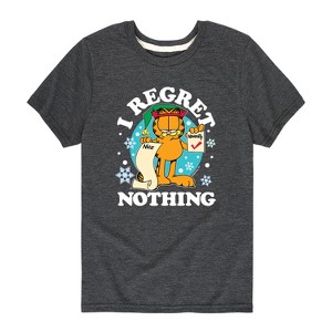 Boys' - Garfield - I Regret Nothing Short Sleeve Graphic T-Shirt - 1 of 4