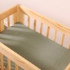 Babyletto Matcha Muslin All-Stages Bassinet Sheet, GOTS Certified Organic Cotton - 2 of 4