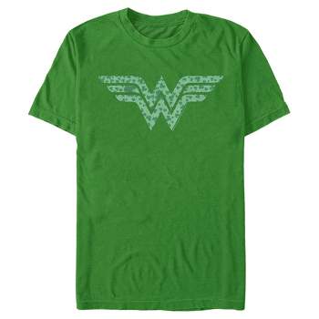 Men's Wonder Woman St. Patrick's Day Wonder Woman Shamrock Logo T-Shirt
