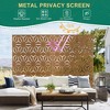 TUYOHW Metal Privacy Screen Outdoor, Decorative Privacy Panels, Freestanding Privacy Screen for Patio, Garden, Pool (White Square) - 4 of 4
