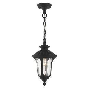 Livex Lighting Oxford 1 - Light Pendant in  Textured Black - 1 of 4