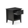 East West Furniture,Modern Nightstand Bedroom with 1 Wooden Drawer, Stable and Sturdy Constructed - 3 of 4