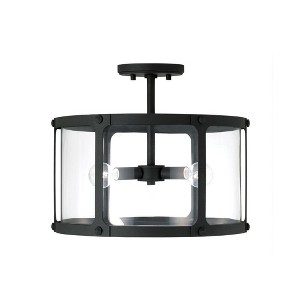 Capital Lighting Brennen 3 - Light Semi-Flush Mount in  Black Iron - 1 of 3