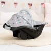Bayer: Deluxe Car Seat - Grey, Pink, Stars - Accessory for Dolls Up to 18", Retractable Sunshade, Seat Belt, Hard Shel, Kids Toy, Age 3+ - 4 of 4